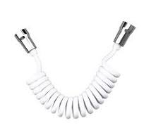 Modern 2m Flexible Spring Pipe Handheld Black TPU Bidet Shower Hose  Watermark Water Inlet Bathroom ABS PVC Plumbing Hoses