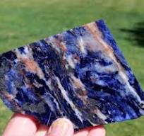 BLUE SODALITE SLAB 145 grams rough/jasper/agate/cab/rock/specimen/mineral |  eBay