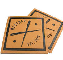 150pcs custom artwork logo PU Faux leather tags