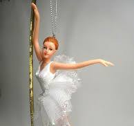 Ballerina Dancing Girl Figurine Ornament 7.5" Tall