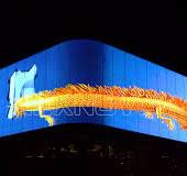 LED curtain wall--making building facade to a big media wall