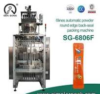 Sg-6806f 6 Lines Automatic Powder Round Edge Back-Seal ...