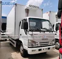 ISUZU elf 100P 3 ton 4 ton refrigerated truck with Carrier cooling system