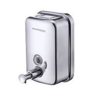 Commercial Soap Dispenser Wall Mount Stainless Steel Manual Liquid Pump  Rust-Proof Leak Free for Bathroom (17 fl oz / 500ml)