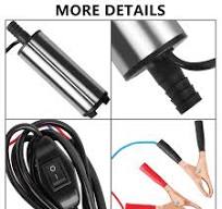 12V 60W Mini Oil Extractor Pump,30L/min Electric Transfer Pump for  Water,Diesel,and Oil Changes,Ideal for Cars,RVs,Boats,and Lawn  Equipment(Sliver)