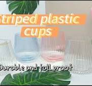 Amazon.com | Lueumxc 40 Pack Plastic Ribbed Wine Glasses ...