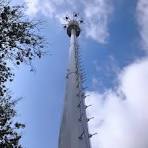 Powder Coated 40m 30 Meter Monopole Steel Tower