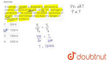 A hydrogen cylinder is designed to withstand an internal ...