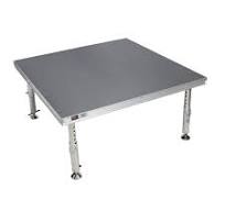 StageQ 4 ft x 4 ft Single Stage Deck w/ 4 Adjustable 28–48 ...