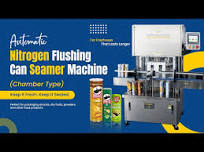 Automatic Nitrogen Flushing Can Seamer | Nitrogen Flushing Sealing Machine  for dry food /snacks