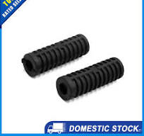 Pack of 2 Motorcycle Rubber Nonslip Footrest Pedal Foot Peg Cover Shell  Black | Right | 3 Months Manufacturer Warranty