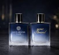 100 ML Heavy Wall Square Gradient Blue Glass Perfume Bottle – 15 mm Crimp  Neck