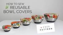 How to Sew a Washable and Reusable Bowl Cover | Free Sewing Pattern Tutorial