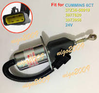 24V Solenoid Valve 37Z36-56010 for Cummins 6CT Engine C3977620 1-Year  Warranty