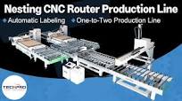 2024 Nesting CNC Router Machine for Panel Furniture Automatic Labeling  Production Line