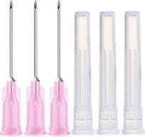 100 Pack 18Ga 1 Inch Sterile Disposable Injection Needle with Cap for  Scientific and Industrial Dispensing Needl Accessories