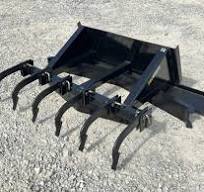 72" Leveling Spreader Grading Bar Plane with Rippers Attachment Fits Skid  Steer