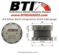 BTI 52mm multi-integration OLED CAN gauge