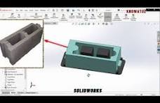 How to make Interlocking brick block mould in Solidworks