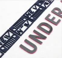 Custom 3D Embossed Logo Soft PVC Rubber Patches with Hook ...