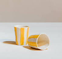 Bold-Stripe Wine Cup, Goldenrod