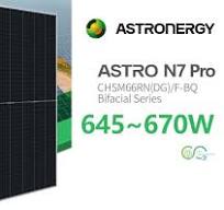 Astronergy Solar Panels 670W 645W Bifacial N-Type Bulk Supply