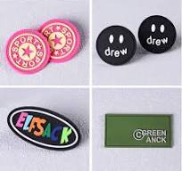 Custom Design Embossed Silicone 3D Rubber Labels - Brand ...