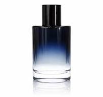 100 ML Heavy Wall Round Gradient Blue Glass Perfume Bottle – 15 mm Crimp  Neck