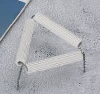Emoshayoga 5pcs 65mm Lab Clay Triangle Holder Ceramic Pipe ...