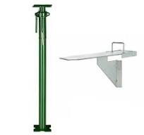 Size 2 Acrow Prop, 2m - 3.4m + Prop Support (H)