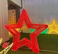 3D LED Decorative Fountain Lights PVC Material Star Street Snow Motif  Outdoor Garden Christmas Halloween New Year's Day