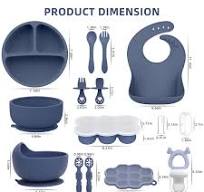 Amazon.com: 16 Pack Silicone Baby Feeding Set, BPA-Free Baby ...