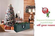 Christmas Tree Storage Bag Set - Set of 2 Bags for 7.5-Foot Artificial  Trees - Protects Holiday Decorations and Inflatables by Elf Stor (Green)