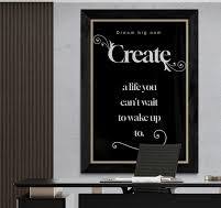 Motivational Wall Art: Create a Life You Love Poster - Etsy