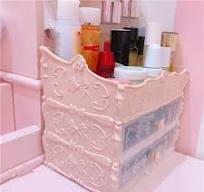 Amazon.com: UOHLCX HBJWOV Bow Cosmetic Box Transparent ...
