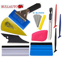 Vinyl Tools Kit Car Wrapping Micro Squeegee 3M Bluemax Scraper Corner Gaps  Wraps
