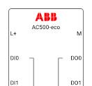 ABB AC500-eco S500 PLC PM564-R-ETH-AC CPU, 6I/6O/2AI/1AO ...
