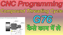 CNC PROGRAMMING- COMPOUND THREADING CYCLE G76 USE. COMPOUND THREADING CYCLE  G76 KAISE USE ME LE.