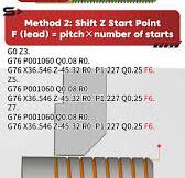 Two common programming methods for multi-start threads on the G76 machine.,  #cnc #cnclathe #Gcode #usamanufacturing #smartlathe | SmartLathe | Facebook