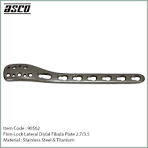 Firm-Lock Lateral Distal Fibula Plate 2.7/3.5 | ASCO Medical