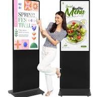 49 Inch Indoor Floor Standing Digital Signage Advertising Display Kiosk LCD  Screen Commercial Totem Android System Vertical Monitor with Auto Media ...
