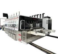 Double Color Flexo Printer Slotter Rotary Die Cutting Carton Box Making  Machine