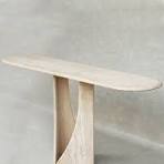 Beige Travertine Creative Console Table