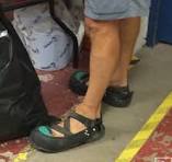 Who would rock these Steel-toe sandals?! 😂👟