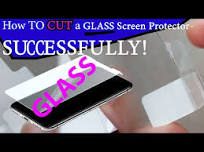 How to CUT Glass Screen Protector to Size- Successfully! AT HOME EASY