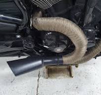 Titanium heat wrap available in black or gold to suit a ...