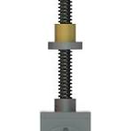 Bevel-gear screw jack for variety of specifications, duty cycles