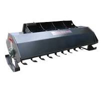 Skid Steer Bi-Directional Rotary Tiller 72" Skid Steer Bi-Directional  Rotary Tiller Direct-Drive Motor 2-Edge Tines Skid Steer Tiller Quick Tiller