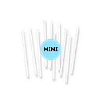 Mini White Paper Lollipop Sticks: 3.75"