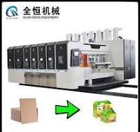 Corrugated Carton Box Flexo Printing Slotting Rotary Die Cutting Stacker  Machine